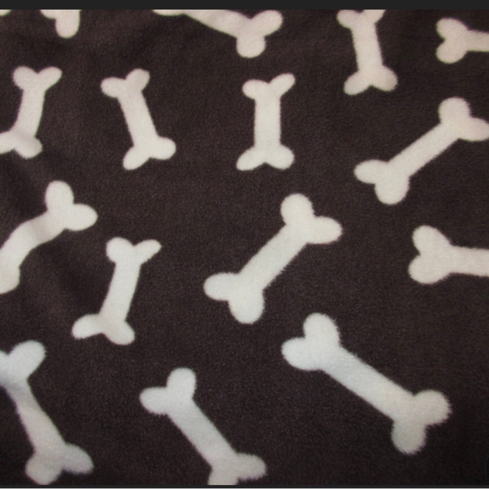 Dog Blanket Reversible Double Fleece with a Brown Backing size 26”x30”